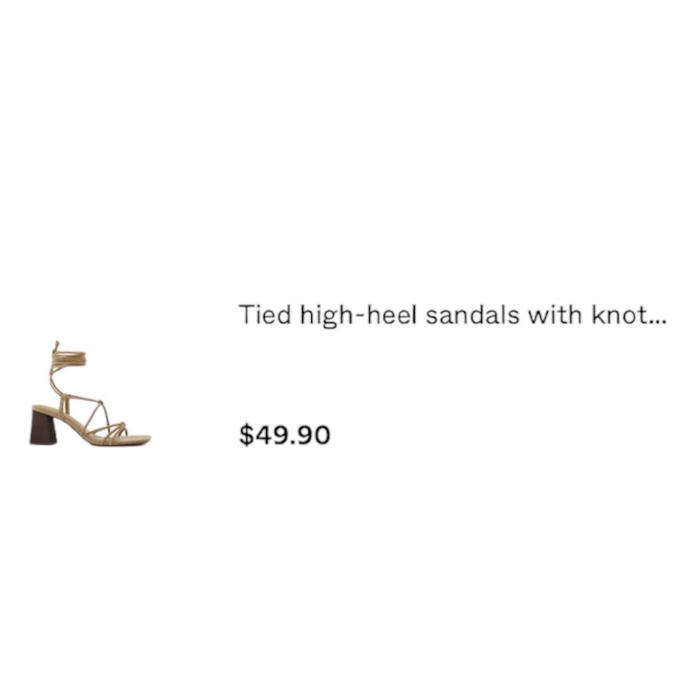 Bershka gladiator scrappy heels, never worn